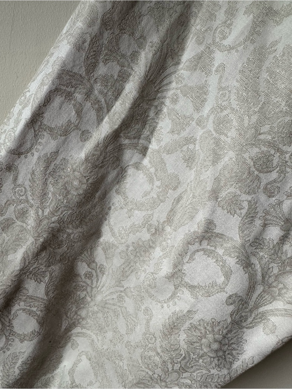 Made In Italy Cream Linen Blend Robe - Picture 2 of 6